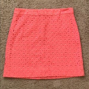 J. Crew Pencil Eyelet Skirt